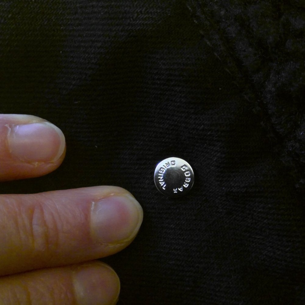 Amiri Killmonger Black Denim Shearling Jacket Size Large - Picture 12 of 12